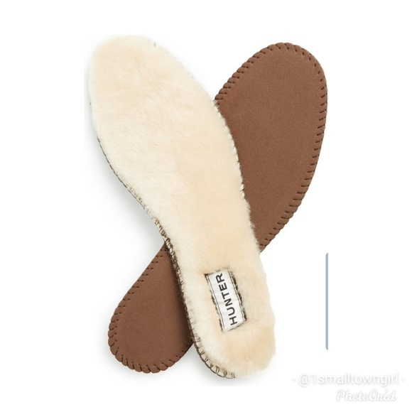 Hunter Shoes - Hunter Boots genuine shearling sole inserts 9 NIB